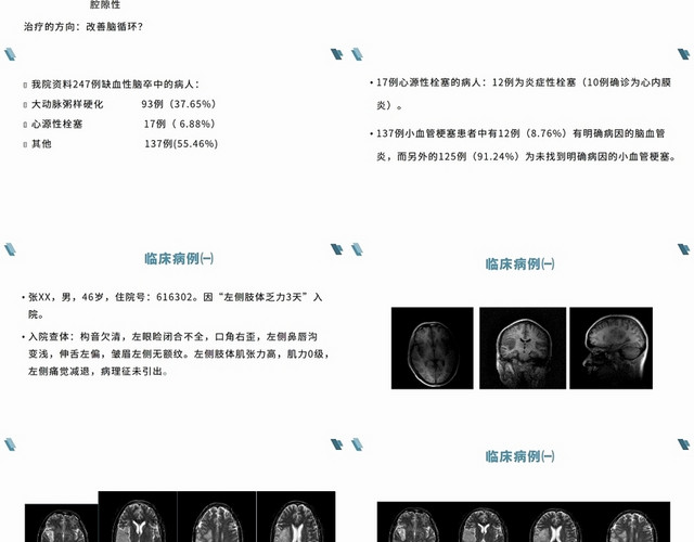 蓝色脑梗塞治疗的临床思考脑梗塞护理查房PPT