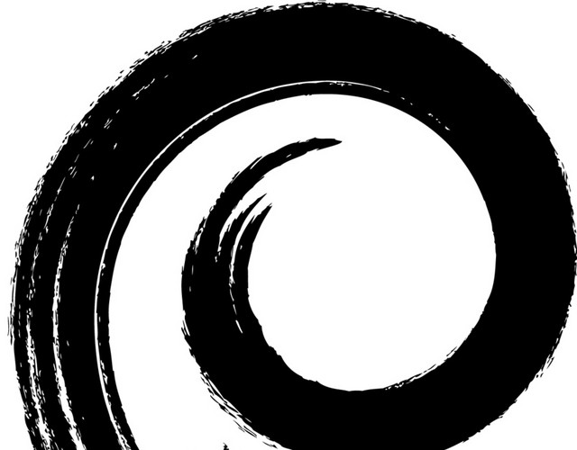 水墨墨迹笔刷笔触矢量素材
