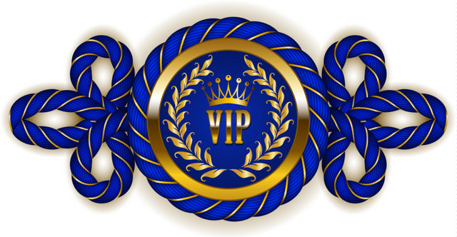 蓝色编织VIP商标