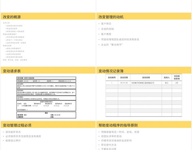 黄色简约风项目管理培训项目管理技巧PPT模板