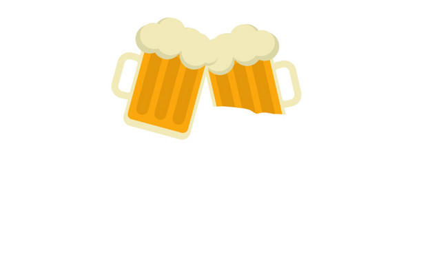 手绘啤酒标题栏