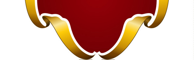 皇冠金黄色勋章矢量元素