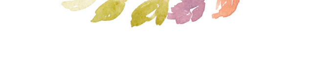 彩色枝条植被花环素材