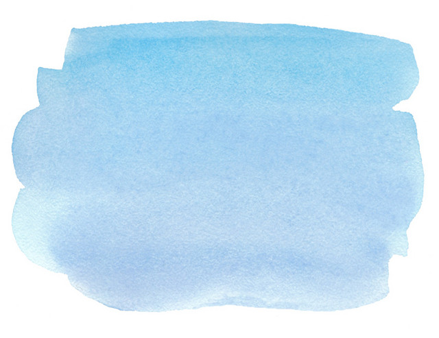 不规则笔刷涂鸦墨痕蓝色涂料素材