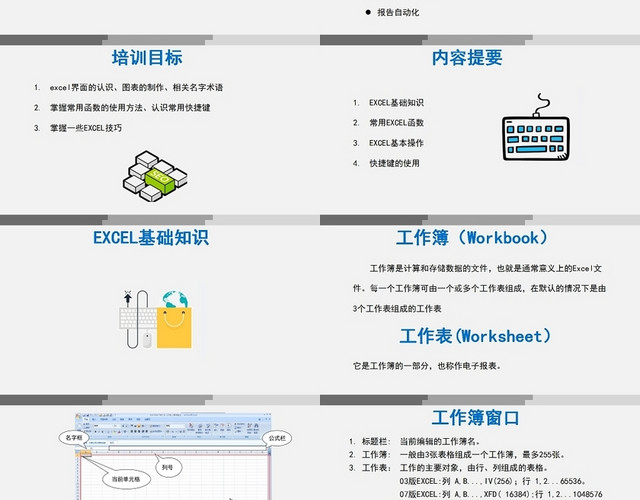 灰色背景版EXCEL培训教程EXCEL培训