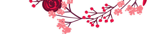 手绘花环素材矢量素材