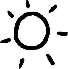 简笔画太阳素材下载
