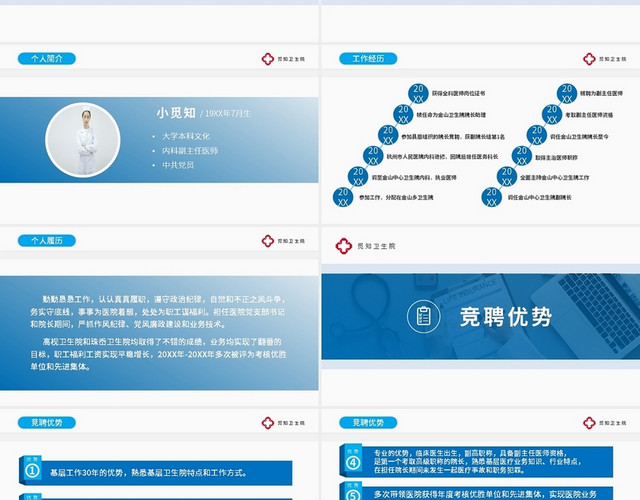 医院竞聘演讲报告PPT模板