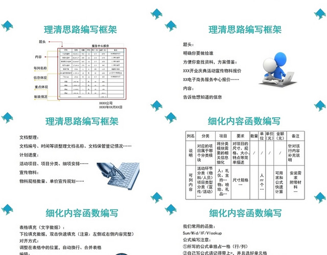 蓝色如何用EXCEL建立报价表EXCEL培训