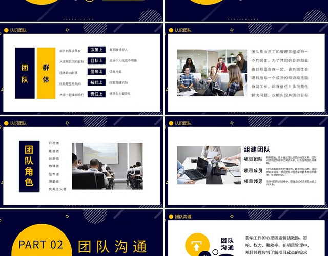 团队职场建设管理培训动态PPT模板