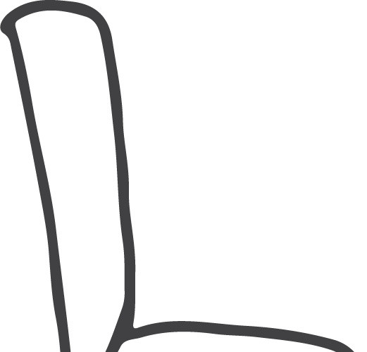 创意椅子简笔画矢量素材
