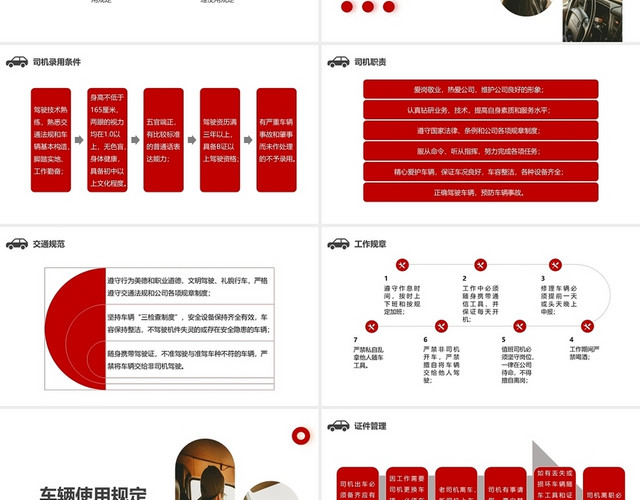 红色简约滴滴司机安全培训课件PPT滴滴司机培训