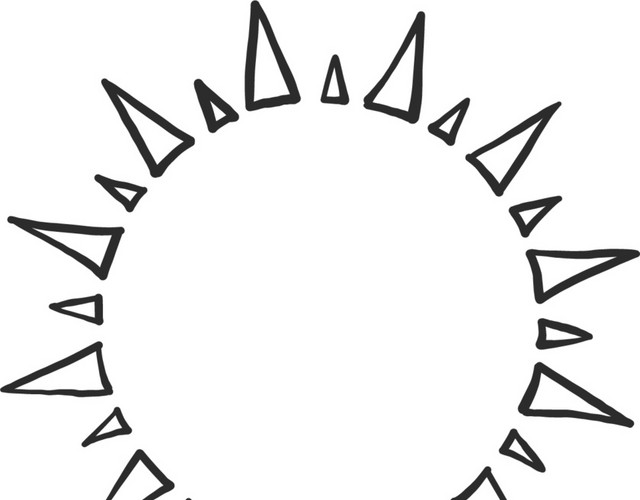 创意太阳卡通画矢量素材