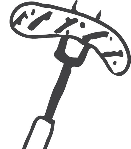 手绘风刀叉简笔画素材下载