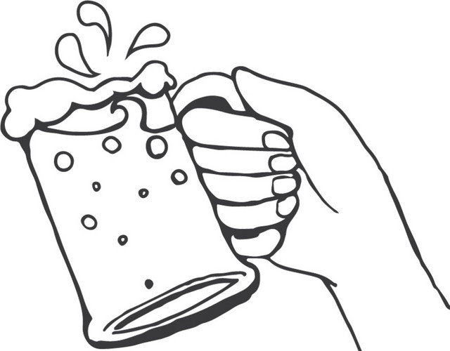 黑色简约水杯矢量素材