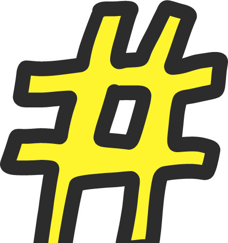 卡通井字素材
