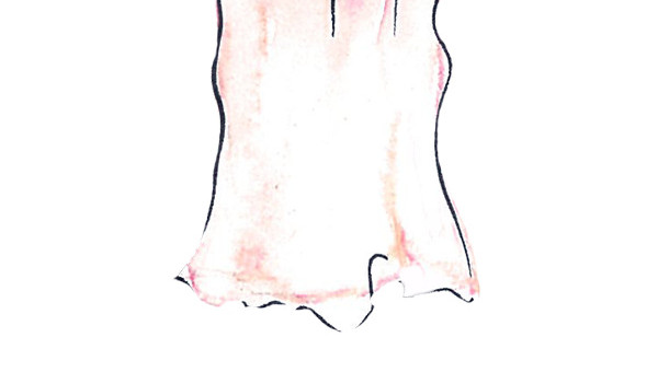 手绘吊带衣服素材
