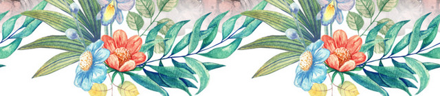 手绘花朵植物背景素材