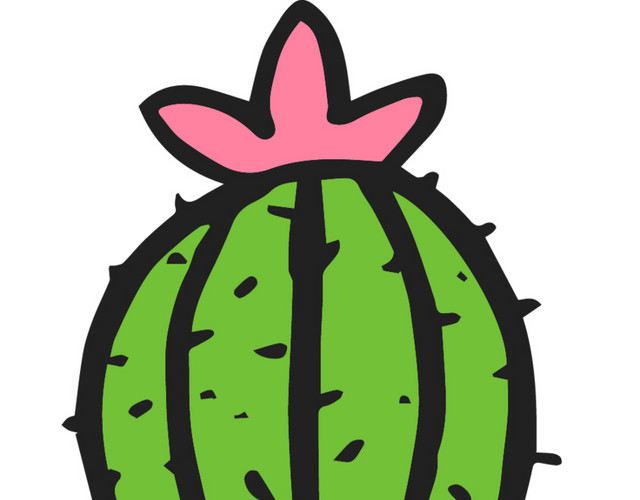 绿色清新植物仙人掌素材