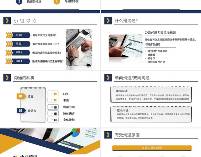 企业培训客户有效沟通技巧PPT模板