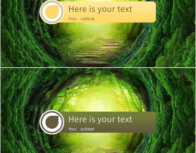 绿色微粒体风梦幻森林标题页PPT字幕