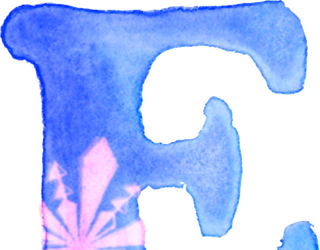 手绘创意英文字母素材