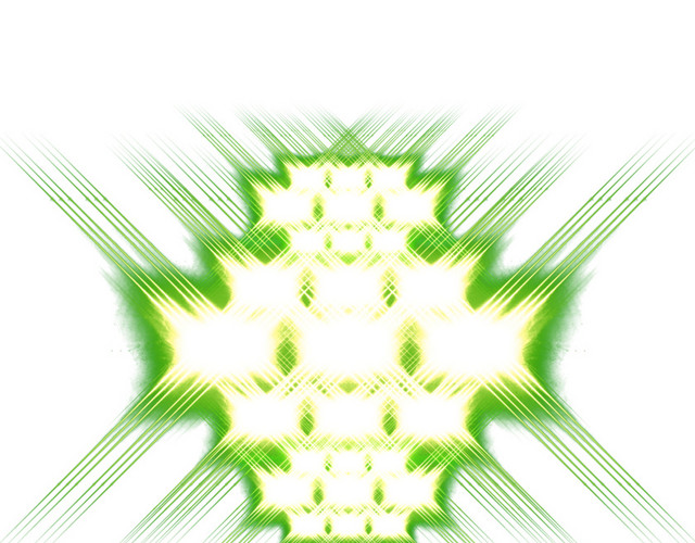 绿色炫光光点素材