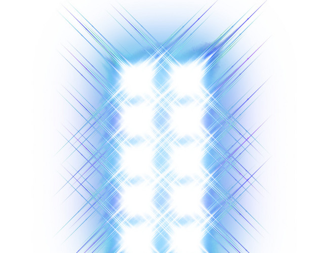 蓝色炫光光点素材