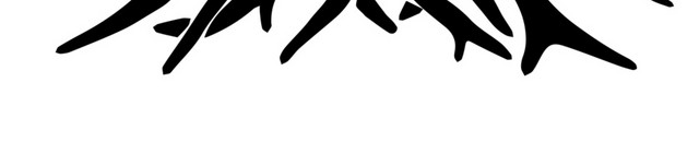 黑色手绘树根素材