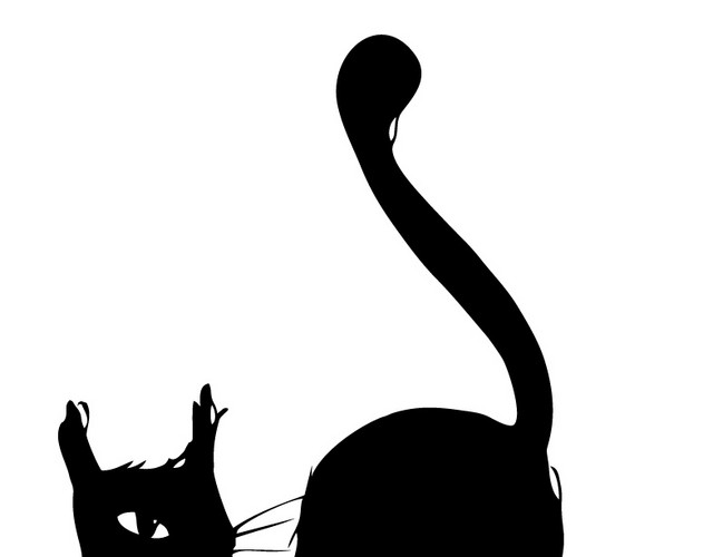 手绘卡通猫咪素材
