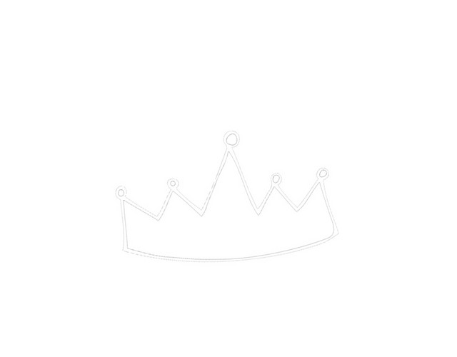 手绘卡通王冠素材