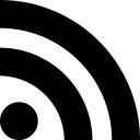 黑色卡通WIFI图标免抠素材