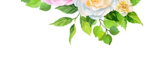 彩色叶子花朵花瓣装饰