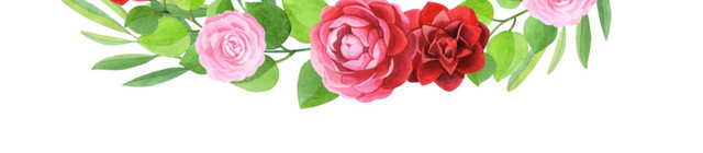 红色玫瑰花花圈装饰