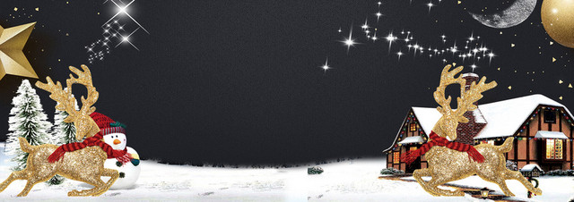 浪漫萌幻圣诞节海报BANNER