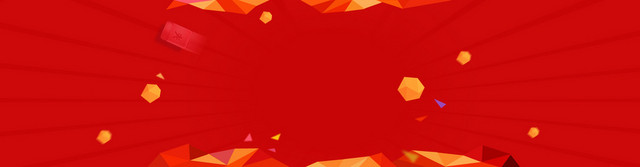 几何立体漂浮背景BANNER图