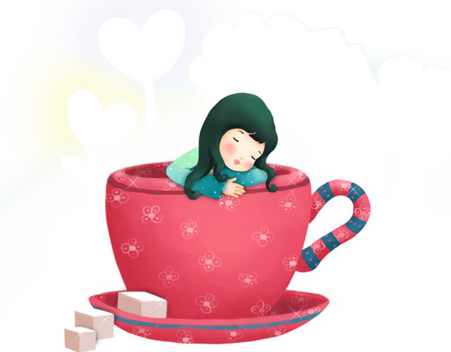 茶杯里的女孩