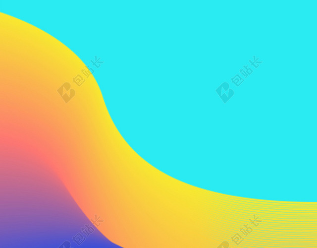 彩色流体渐变风格浪漫简约时尚极简