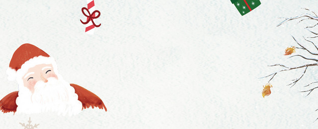 圣诞元旦双旦快乐白色简约文艺BANNER