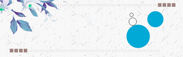 感恩节花卉蓝色风格BANNER