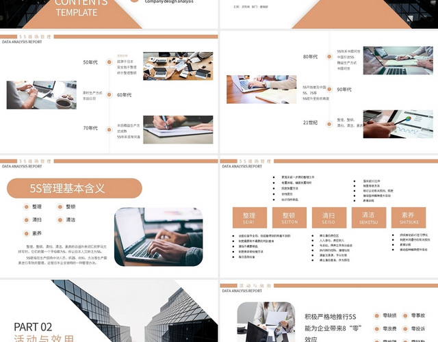 5S管理企业培训部门员工培训PPT模板