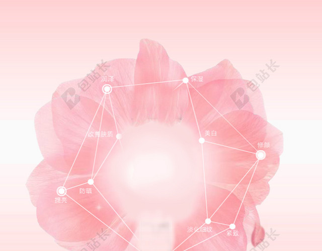 粉色花朵化妆品BB霜主图
