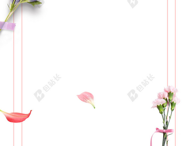 花瓣构成的H5图片