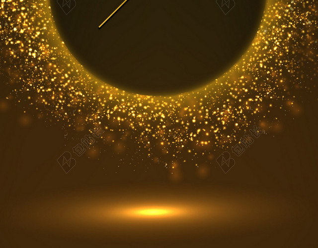 金色梦幻大气渐变背景