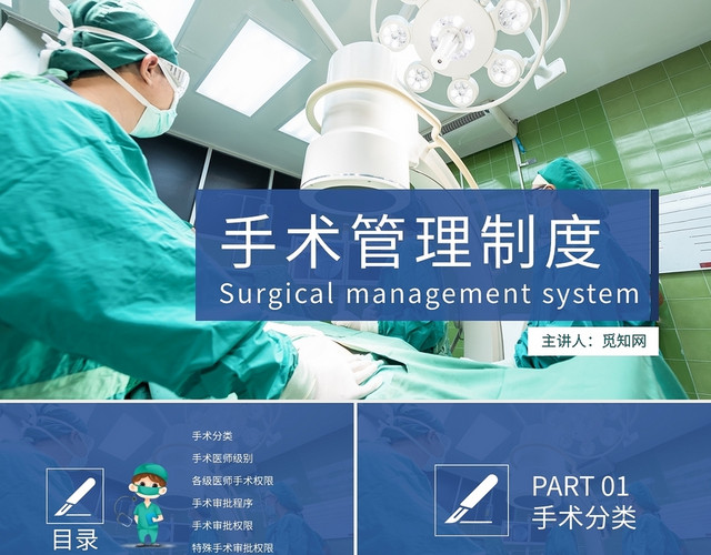 医院培训手术管理制度PPT模板