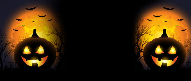 万圣节鬼节南瓜灯背景BANNER