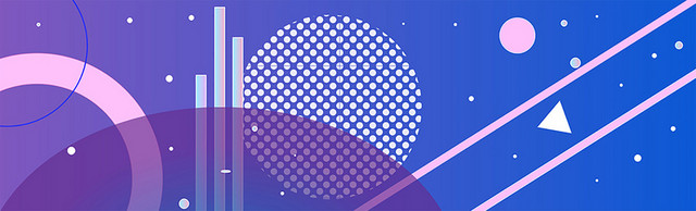 双11狂欢节几何三角BANNER