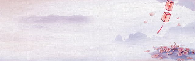 古风背景背景浅色桃花节花瓣简约梦幻古风文艺粉