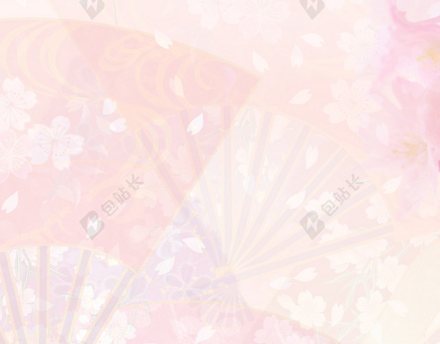 樱花光线云彩背景素材