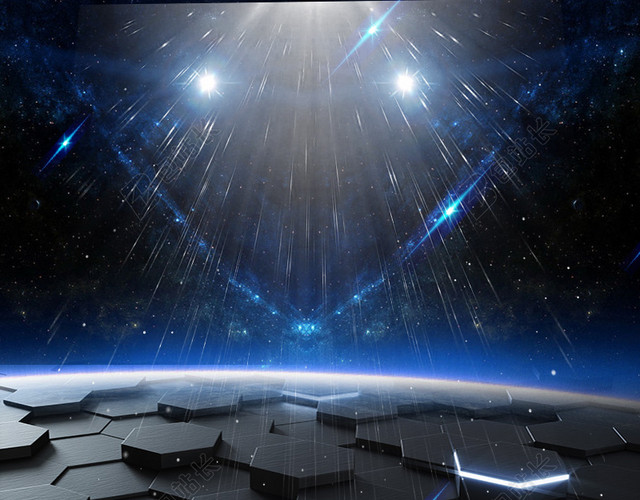 深灰色科技宇宙背景